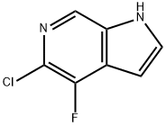 1H-Pyrrolo[2,3-c]pyridine, 5-chloro-4-fluoro- Struktur