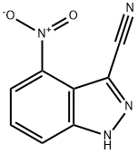 4-nitro-1H-indazole-3-carbonitrile Struktur