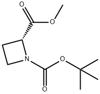 1-tert-butyl 2-Methyl (2R)-azetidine-1,2-dicarboxylate Struktur