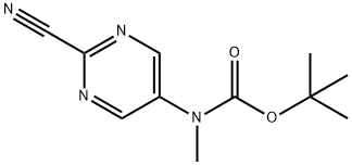 (2-Cyano-pyriMidin-5-yl)-Methyl-carbaMic acid tert-butyl ester Struktur