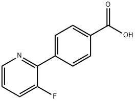 4-(3-fluoropyridin-2-yl)benzoic acid Struktur