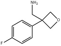 (3-(4-Fluorophenyl)oxetan-3-yl)methanamine Struktur