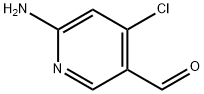 3-Pyridinecarboxaldehyde, 6-aMino-4-chloro- Struktur