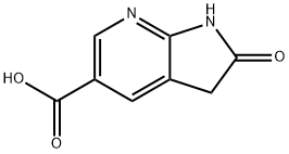 1H-Pyrrolo[2,3-b]pyridine-5-carboxylicacid,2,3-dihydro-2-oxo- Struktur