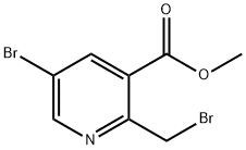 Methyl 5-broMo-2-(broMoMethyl)pyridine-3-carboxylate Struktur