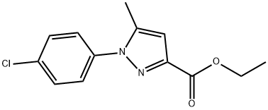 1-(4-CHLORO-PHENYL)-5-METHYL-1H-PYRAZOLE-3-CARBOXYLIC ACID ETHYL ESTER Struktur