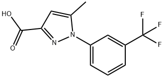 5-METHYL-1-(3-TRIFLUOROMETHYL-PHENYL)-1H-PYRAZOLE-3-CARBOXYLIC ACID
 Struktur