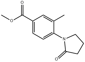 Methyl 3-Methyl-4-(2-oxopyrrolidin-1-yl)benzoate Struktur