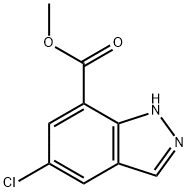 methyl 5-chloro-1H-indazole-7-carboxylate Struktur