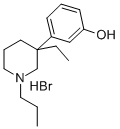 3-Ethyl-3-(3-hydroxyphenyl)-1-propylpiperidine hydrobromide Struktur