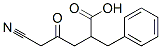 2-benzyl-5-cyano-4-oxopentanoic acid Struktur