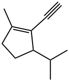 Cyclopentene, 2-ethynyl-1-methyl-3-(1-methylethyl)- (9CI) Struktur