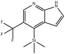 5-(Trifluoromethyl)-4-(trimethylsilyl)-1H-pyrrolo[2,3-b]pyridine Struktur