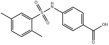 4-(2,5-DIMETHYL-BENZENESULFONYLAMINO)-BENZOIC ACID Struktur