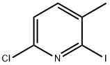 6-Chloro-2-iodo-3-methylpyridine Struktur