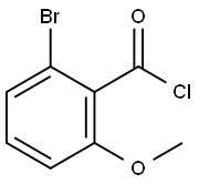 2-broMo-6-Methoxybenzoyl chloride Struktur