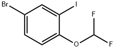 4-Bromo-1-(Difluoromethoxy)-2-Iodobenzene Struktur