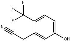 Benzeneacetonitrile, 5-hydroxy-2-(trifluoromethyl)- Struktur