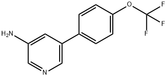 5-(4-(trifluoroMethoxy)phenyl)pyridin-3-aMine Struktur