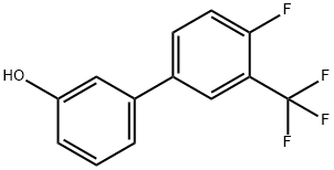 4'-Fluoro-3'-(trifluoroMethyl)-[1,1'-biphenyl]-3-ol Struktur