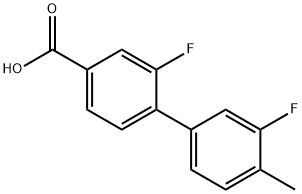 2,3'-Difluoro-4'-Methyl-[1,1'-biphenyl]-4-carboxylic acid Struktur