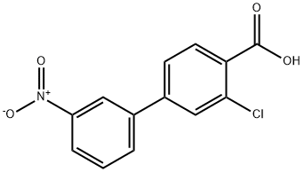 2-Chloro-4-(3-nitrophenyl)benzoic acid Struktur