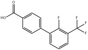 2'-Fluoro-3'-(trifluoroMethyl)-[1,1'-biphenyl]-4-carboxylic acid Struktur