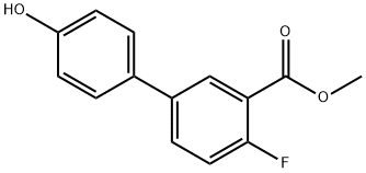 Methyl 4-fluoro-4'-hydroxybiphenyl-3-carboxylate Struktur