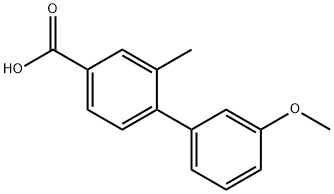 4-(3-Methoxyphenyl)-3-Methylbenzoic acid Struktur