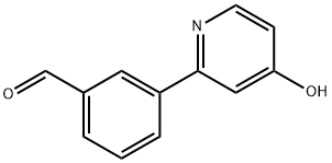 2-(3-Formylphenyl)-4-hydroxypyridine Struktur