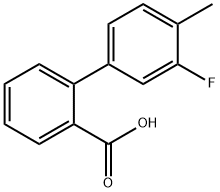 3'-Fluoro-4'-Methyl-[1,1'-biphenyl]-2-carboxylic acid Struktur