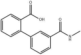 2-[3-(N-MethylaMinocarbonyl)phenyl]benzoic acid Struktur