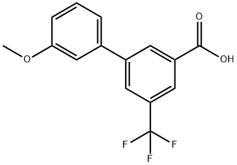 3'-Methoxy-5-(trifluoroMethyl)-[1,1'-biphenyl]-3-carboxylic acid Struktur