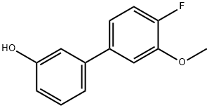 4'-Fluoro-3'-Methoxy-[1,1'-biphenyl]-3-ol Struktur