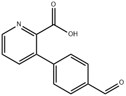 3-(4-ForMylphenyl)picolinic acid Struktur