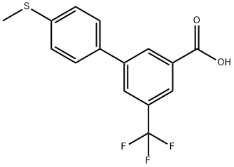 3-(4-Methylthiophenyl)-5-trifluoroMethylbenzoic acid Struktur