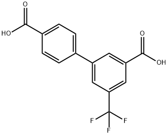 5-(TrifluoroMethyl)-[1,1'-biphenyl]-3,4'-dicarboxylic acid Struktur