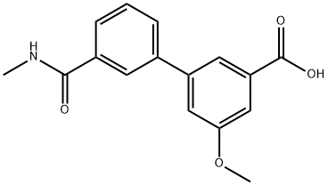 5-Methoxy-3-[3-(N-MethylaMinocarbonyl)phenyl]benzoic acid Struktur