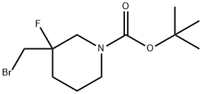 1-Boc-3-bromomethyl-3-fluoropiperidine Struktur