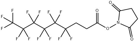 N-SucciniMidyl 4,4,5,5,6,6,7,7,8,8,9,9,9-tridecafluorononanoate Struktur