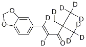 1-(3,4-Methylenedioxyphenyl)-4,4-diMethyl-d6-pent-1-en-3-one-d3 Struktur