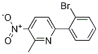 6-(2-broMophenyl)-2-Methyl-3-nitropyridine Struktur