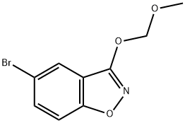 5-broMo-3-(MethoxyMethoxy)-1,2-benzoxazole Struktur