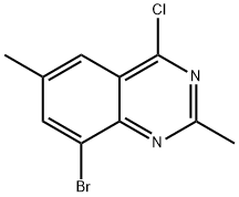 8-broMo-4-chloro-2,6-diMethylquinazoline Struktur