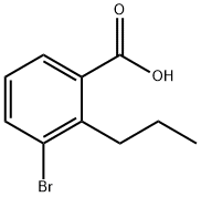 3-Bromo-2-propyl-benzoic acid Struktur