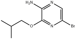 5-broMo-3-(2-Methylpropoxy)pyrazin-2-aMine Struktur