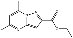 5,7-Dimethyl-pyrazolo[1,5-a]pyrimidine-2-carboxylic acid ethyl ester Struktur