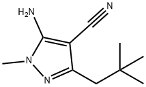 5-aMino-3-(2,2-diMethylpropyl)-1-Methyl-1H-
pyrazole-4-carbonitrile Struktur