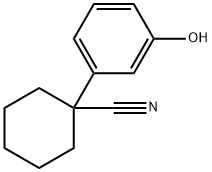 1-(3-hydroxyphenyl)cyclohexanecarbonitrile Struktur