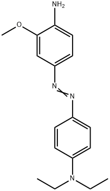 4-((4-AMINO-3-METHOXYPHENYL)-AZO)-N,N-DIETHYLANILINE Struktur